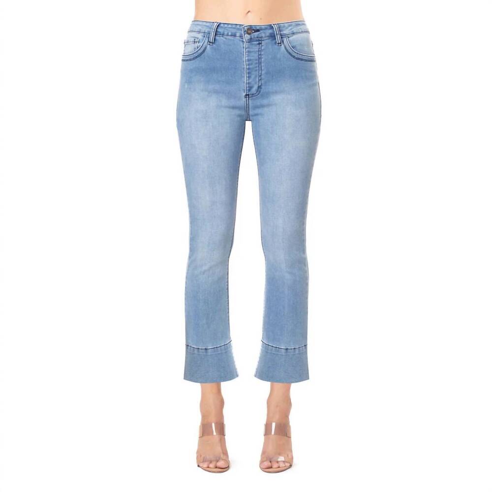 NEW MORRISON DENIM starlet bootcut crop jeans in california dreamin'